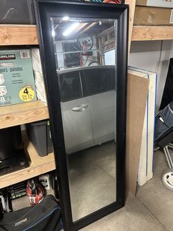 Black full length mirror
