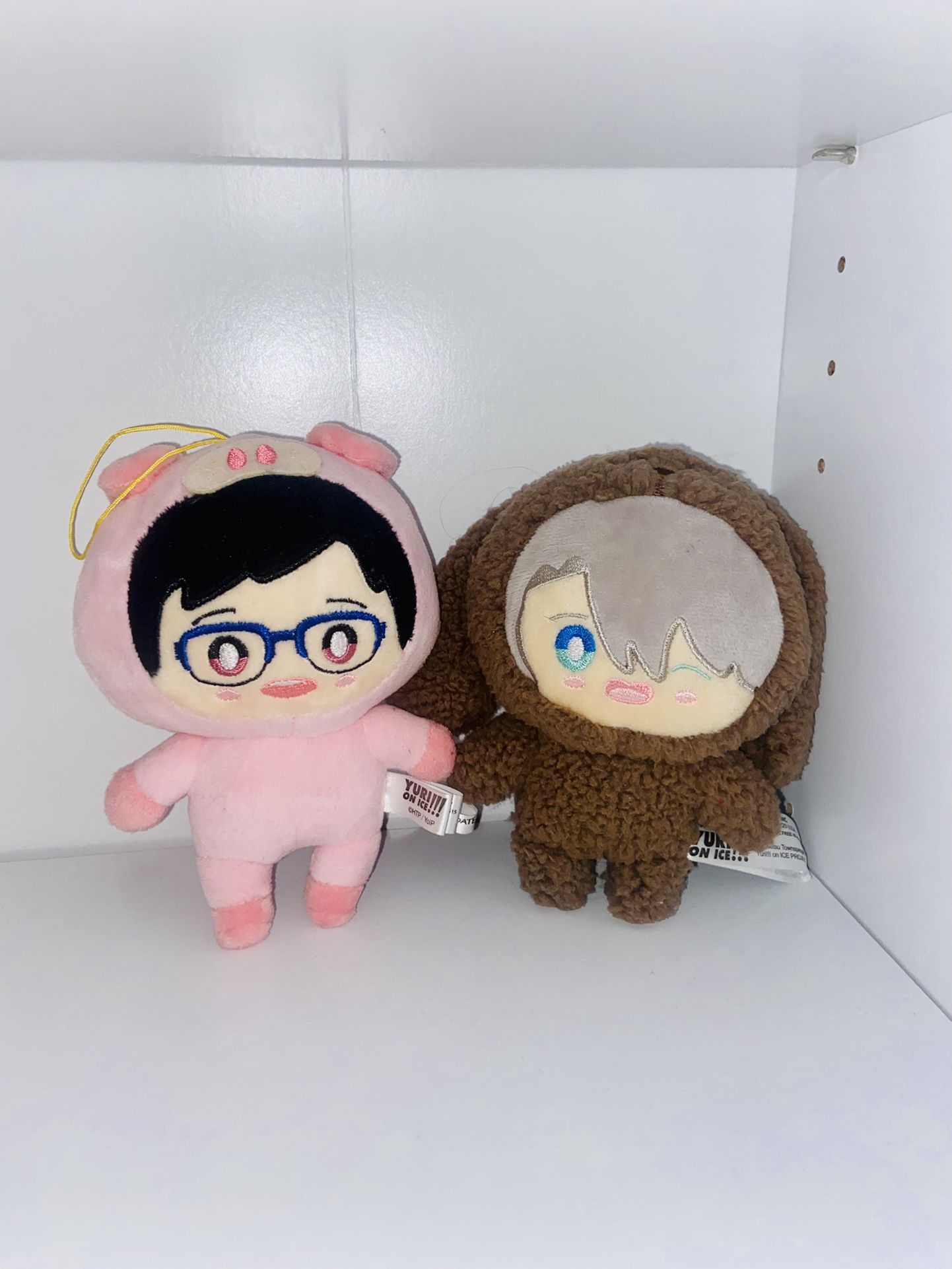 Yuri On Ice Pig and Dog Plush 6”H