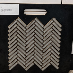 Premium  Glazed Herringbone Pewter Mosaic Sheet  Tile 12⅜X12⅝ **
5 boxes 46 pieces
