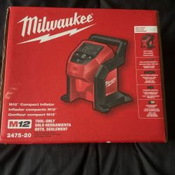 Milwaukee M12 Compact Inflator Tool Olny 