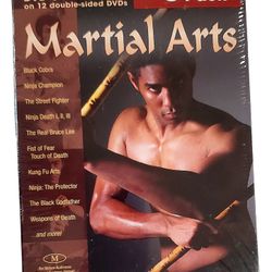 Martial Arts 50 Movie Collection 12 Disc DVD Box Set Karate Movie  Kung Fu Ninja Bruce Lee
