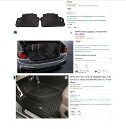 BMW Floor Mats 540i