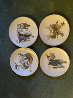 Norman Rockwell Gurham 1981 Plates
