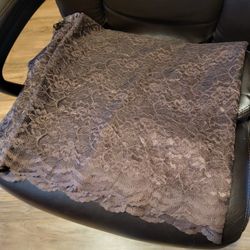 Lace Fabric- Chocolate Brown,  54"wide, 4.25 Yds