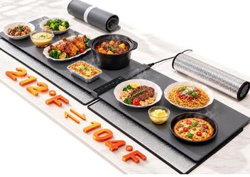 Warming Mat for Food 61"×15" Extra-Large| Independent Temperature Control
Modular Food Warming Mat with 7 Temperature Level, 6 Timer Settings, Insulat