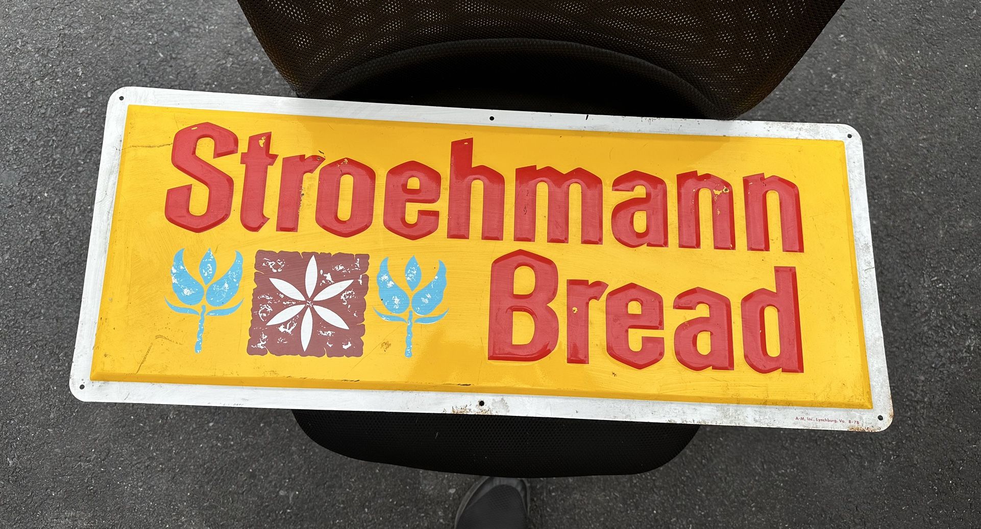 Stroehmann Bread Vintage Metal Sign