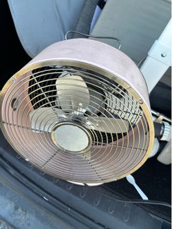 Pink vintage fan