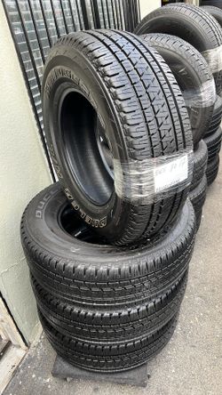 265/70/17  Bridgestone Dueler  Semi New Tires Set Of 4 Installed And Balanced Set De 4 Llantas Nuevas Instaladas Y Balanceadas