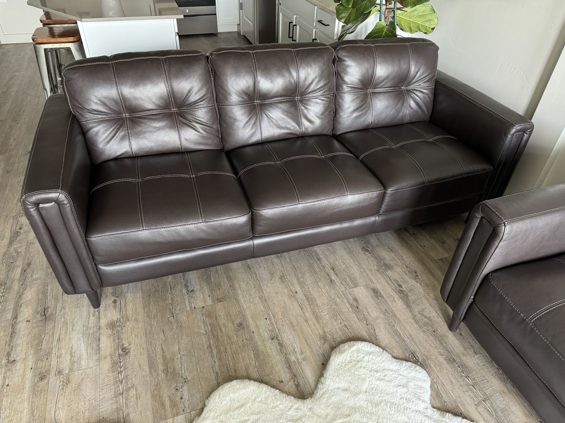 Leather Couches  . 