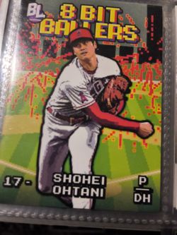 Shohei Ohtani Bowman Lackey 8 Bit Ballers Baseball Card