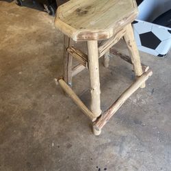Rustic Wooden Stool