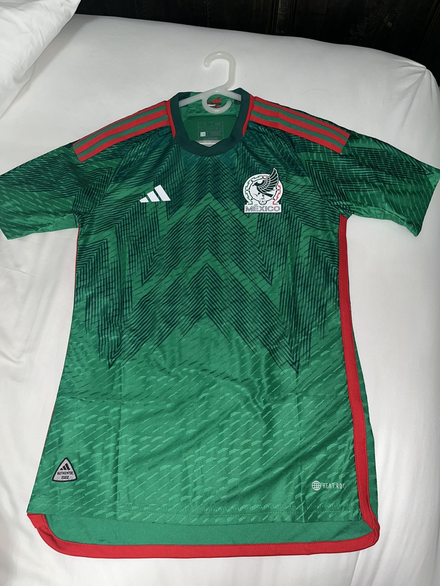 Mexico 22 Home Authentic Jersey Men Small
