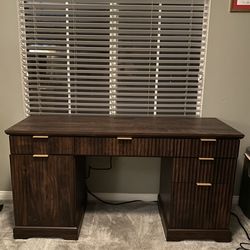 58” fluted desk
