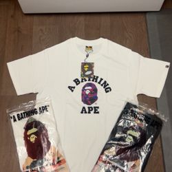 White Bape Tee