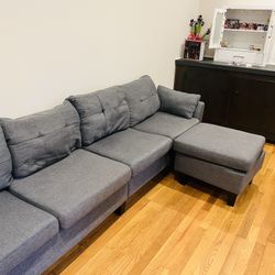 Extra Large Couch ( 4 Seater Couch)with Ottoman