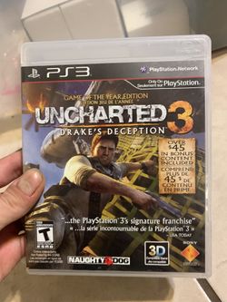 PlayStation 3 Ps3 Game Uncharted 3 Drakes Deception CIB Complete In Box