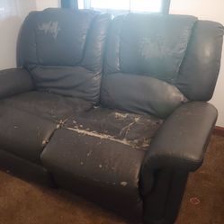 Used Black Recliner Couches