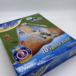 Bestway H2OGO! 18' Triple Water Slip N and Slide Kid's Pool Toys Outdoor SummerFirm $40