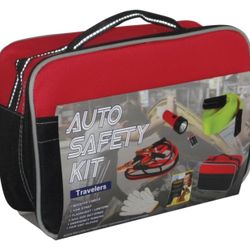 Heavy Duty and Portable Travelers Auto Safety Kit​ for Roadside Emergencies