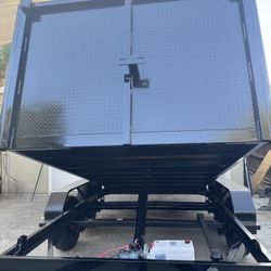 Hydraulic Dump Trailer with Diamond Walls 