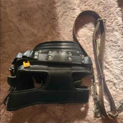 Sala lineman leather belt with a position belt