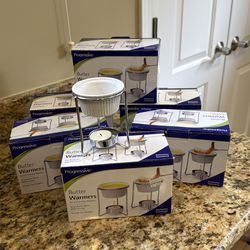 6 BOXES OF BUTTER WARMERS