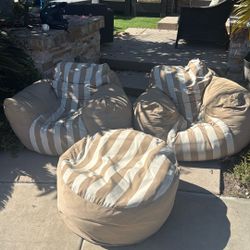 FREE beanbag chairs, and ottoman