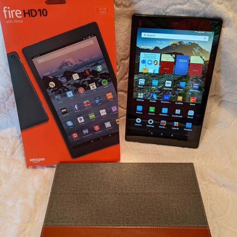 amazon Fire HD 10 with Alexa 32gb (7th gen) Black