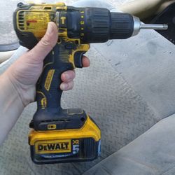Dewalt DCD778B 20V MAX Cordless Brushless Compact Hammer Drill + Battery DCB205 20V Max XR 5Ah 