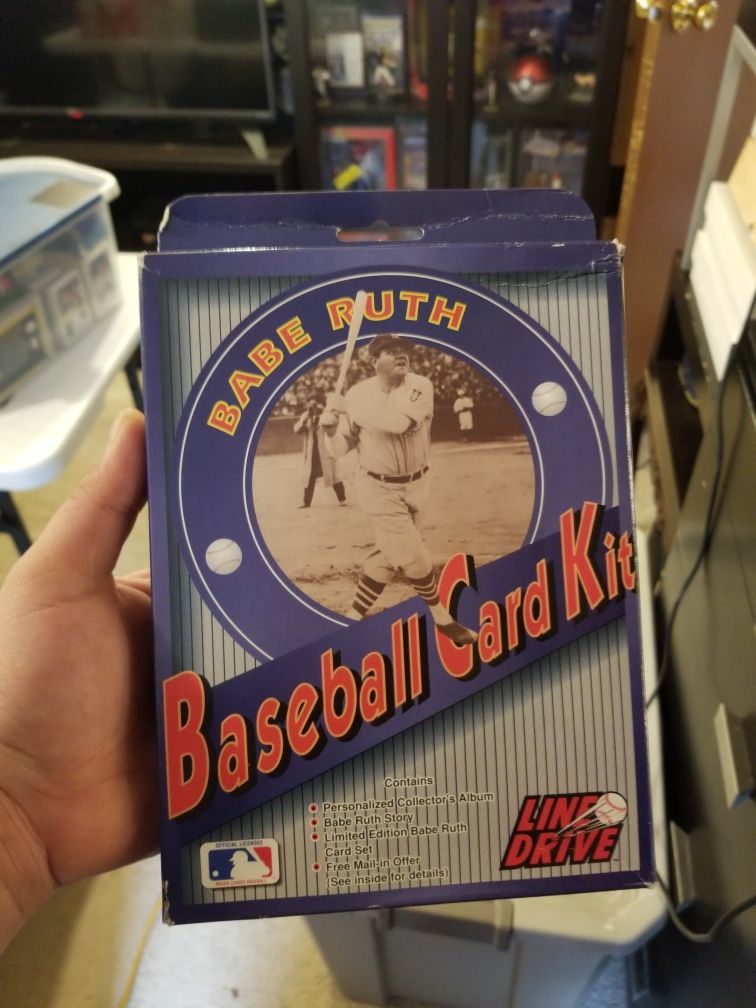 Babe Ruth baseball Card Kit (new)