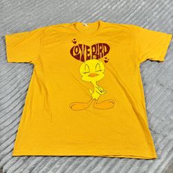 Tweety Bird - "Love Bird" - Yellow Shirt - XL - Anvil Tag 