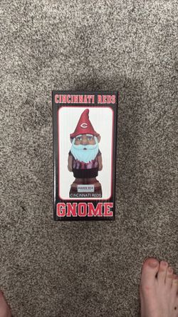 Rare Cincinnati Reds MLB Garden Gnome - Goodyear Ballpark Halloween Giveaway (New In Box)