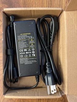 AC Power Adapter For LG UltraGear 27GL83A-B 27GQ50F-B Gaming Monitor Charger