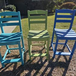 Polywood  Chairs - Bar Height - $100 (3) OBO