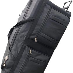 Gothamite 42-inch Rolling Duffle Bag with Wheels Oversized Luggage Bag Hockey XL Duffle Bag With Rollers Heavy Duty