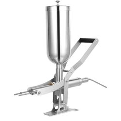 Commercial Donut Filler Machine, 5L Manual Donut Jelly Filler Injector with 4 Filling Pipes &Large Capacity Stainless Steel Jelly Cream Filling Machin