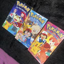 Pokemon movies in mint condition still sealed all three movies are  intact