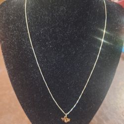 Cadena silver dije 14k gold