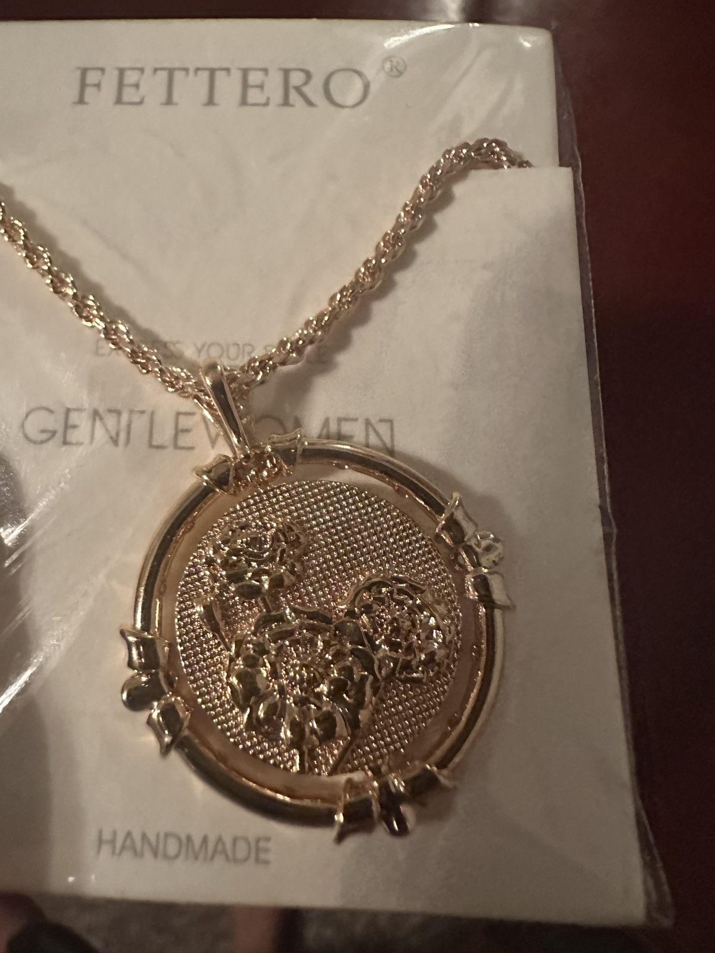 Bronze/Gold flower Necklace