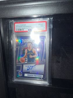 Brandin Podziemski autograph graded card