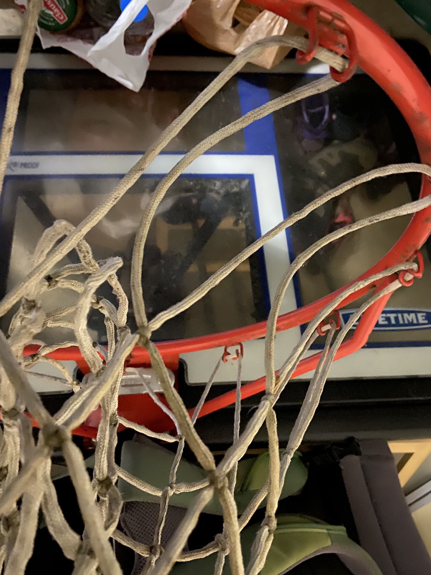 Free Lifetime adjustable basketball hoop