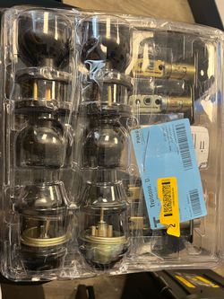 Kwikset Venetian Bronze Exterior Single-Cylinder Deadbolt and Keyed Entry Door Knob Smartkey
