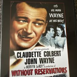 John Wayne & Claudette Colbert In Without Reservations (DVD, 1946)