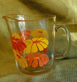 Vintage Glass Pitcher 