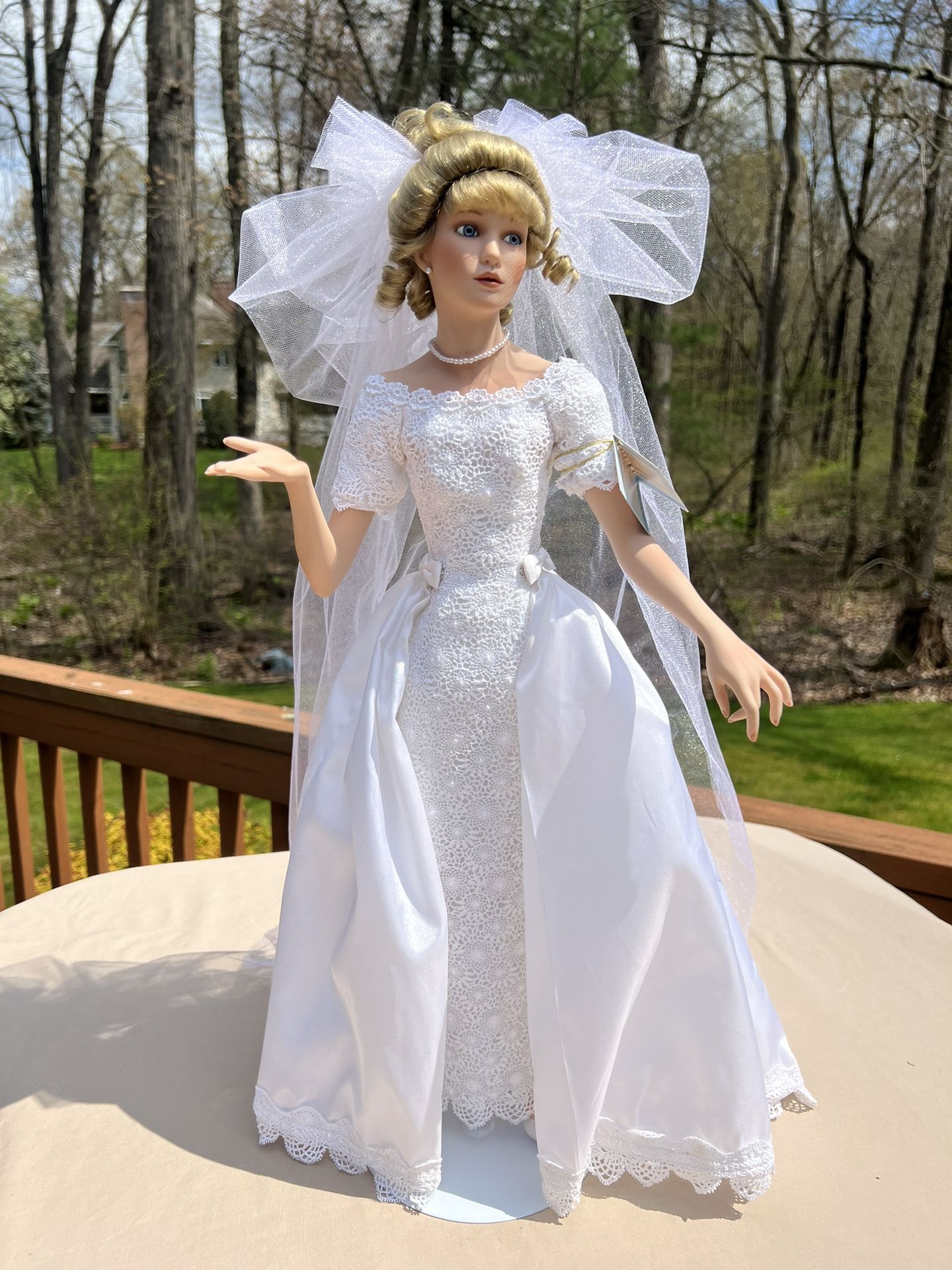 Ashton Drake “With This Ring” Porcelain Bride Doll Wedding Gown