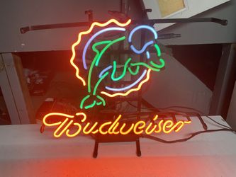 Miami Dolphin Budweiser Neon Light
