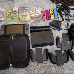 Nintendo Switch Bundle With Games And Controllers