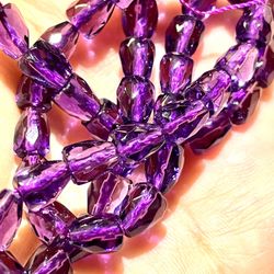 Amethyst Faceted Beads 14” Strand