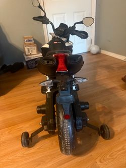 Kids Electric Ride-On Motorcycle with Training Wheels