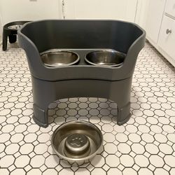 Elevated (Neater Feeder) No-Spill Dog Bowls - Large 